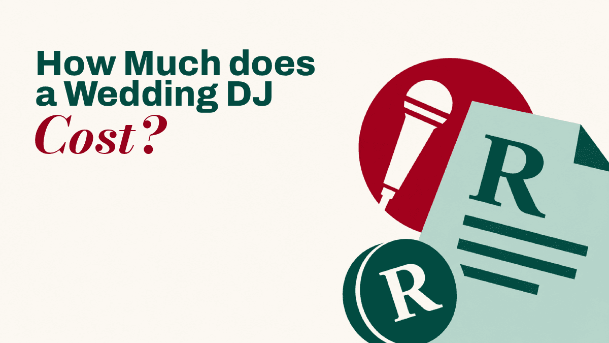 How much does a wedding DJ cost in South Africa